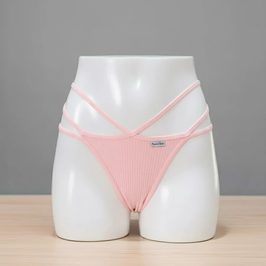 Panty Sexy de Hilos Cruzados para Dama – Diseño Moderno y Ajustable