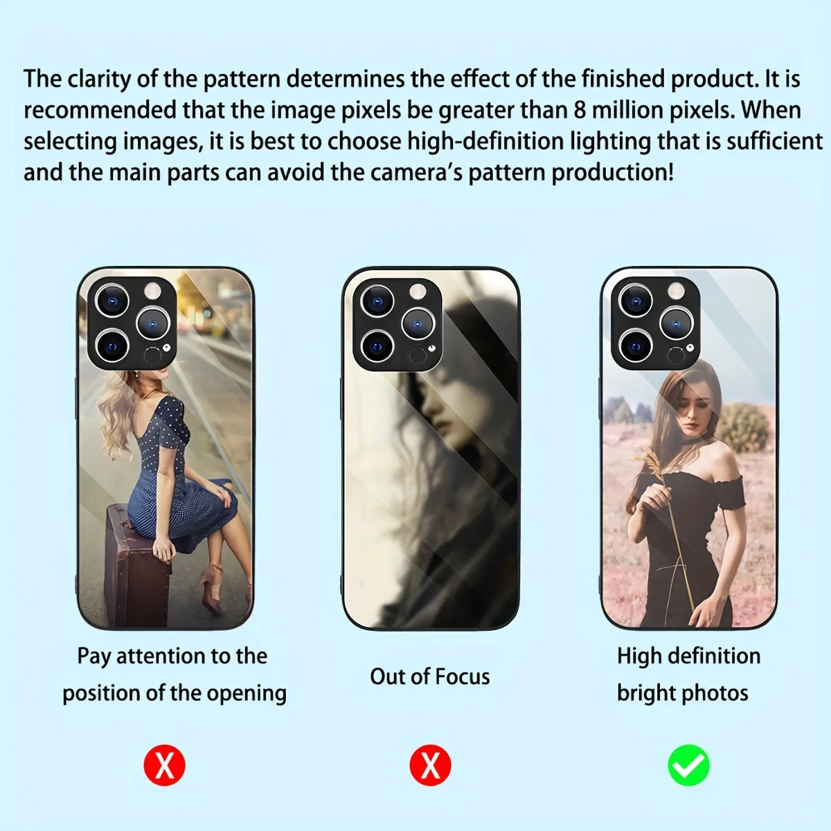 Funda de Cristal Espejo Personalizada con Foto para iPhone 17 16 15 14 13 12 Pro Max Mini 17Air 6 7 8 Plus XR SE X XS, Carcasa Protectora Única