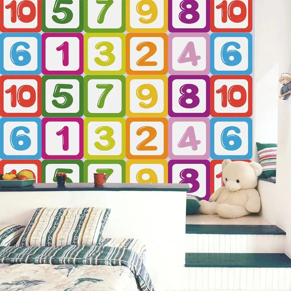 Pegatinas Autoadhesivas, MXNUM-001, 1 Juego de Pegatina de Números, PVC, Mediano, Multicolor., Juego de Rayuela Adhesivas