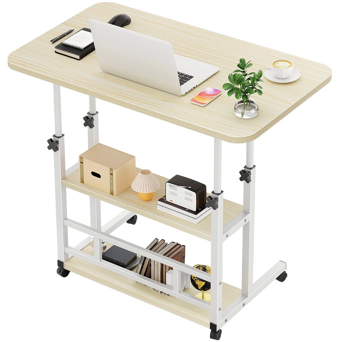 3 Piso Mesa Para Laptop Altura Ajustable Mesa Laterales 60cm