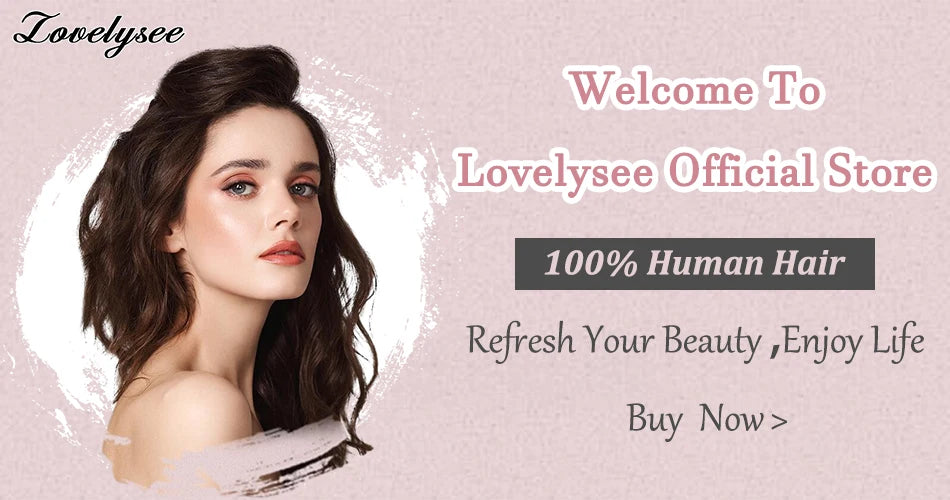 Lovelysee 3/4 media peluca de cabello humano con Clip en extensiones de cabello cabello Remy liso sedoso Color marrón suave 150% 180% peluca para mujeres