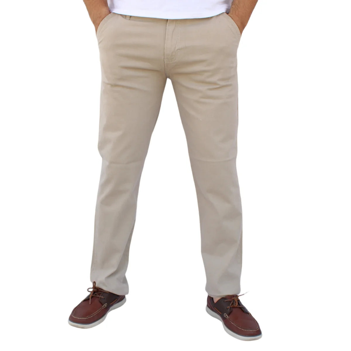 Pantalón Recto de Gabardina Stretch John Silver Jeans
