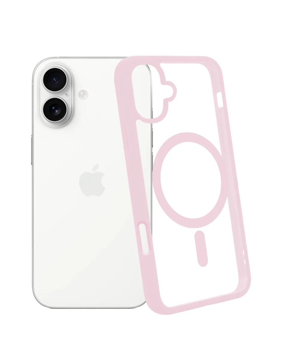 Mr. Gadgets Funda Transparente Clear Case Para iPhone 17  Compatible Con Magsafe Silicona Acrilico Carcasa Tpu