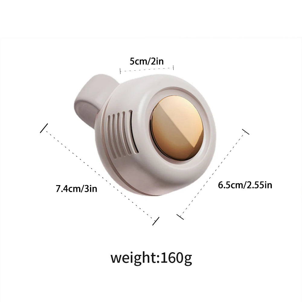 Nuevo ventilador portátil mini para exteriores, ajustable a 3 velocidades, pequeño, con clip, sin aspas, eléctrico, para cintura o camisa, ideal para deportes al aire libre y gimnasio.