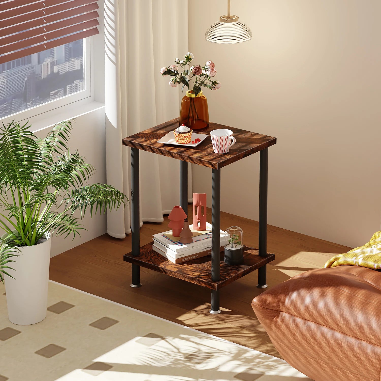 Mesa Auxiliar, Mueble Para Impresora Mesa Lateral Apilable Mesas Para Jardín Mesa De Centro Mesa Auxiliar Apilable Mesa De Noche Buró Para Recámara Mesa Auxiliar