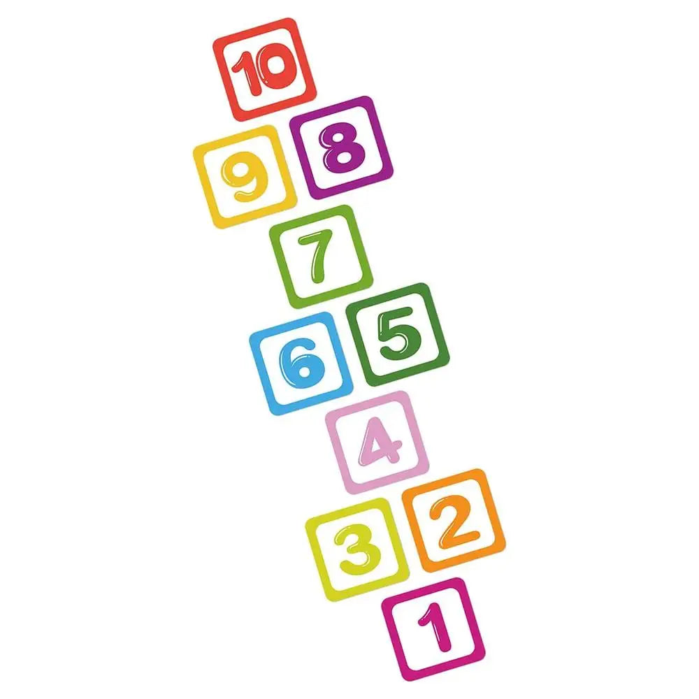 Pegatinas Autoadhesivas, MXNUM-001, 1 Juego de Pegatina de Números, PVC, Mediano, Multicolor., Juego de Rayuela Adhesivas