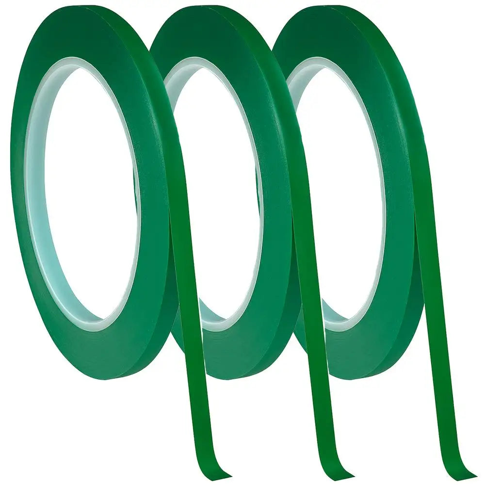 Cinta verde vinil 3mm precisa, MXVTG, Verde, Rollo 66m, 3mm Grosor, Vinil.