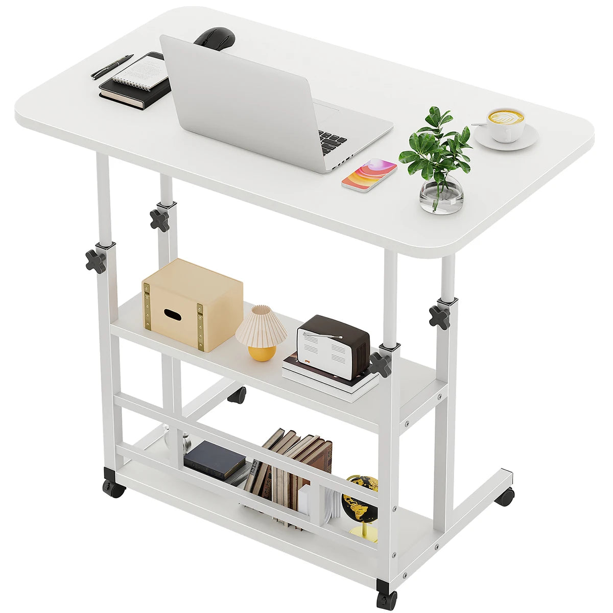3 Piso Mesa Para Laptop Altura Ajustable Mesa Laterales 60cm