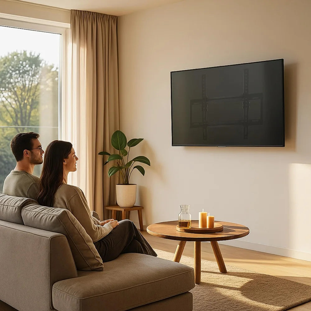 Base Soporte para TV 26-63 Pulgadas Soporta 35kg Acero Laminado en Frío SPCC para Pantalla Smart LED y LCD Universal Resistente y Firme Soporte de Television TV Base MAX VESA 400x400mm,Ajuste de Inclinación -15°