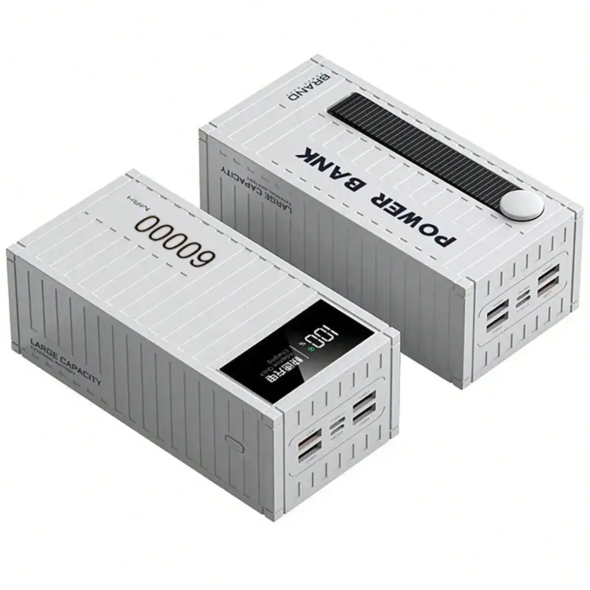 Power Bank Batería Portátil 60000mah Carga Rápida LED Pantalla DIGITAL Con salida 4usb Para iPhone Android