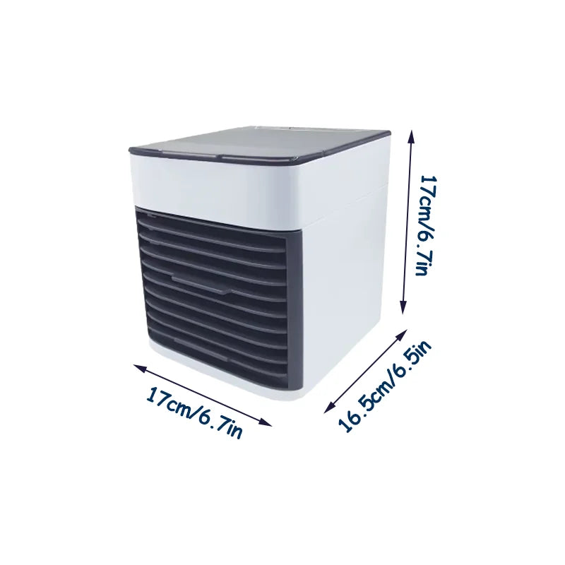 Enfriador de Aire Portátil, Ventilador con Depósito de Agua, para Hogar y Viajes