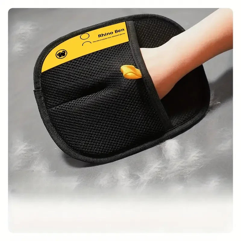 Guantes bidireccionales para eliminar el pelo de mascotas, reutilizables, con adsorción electrostática, eficaces para eliminar el pelo de perros y gatos de muebles, sofás y automóviles.