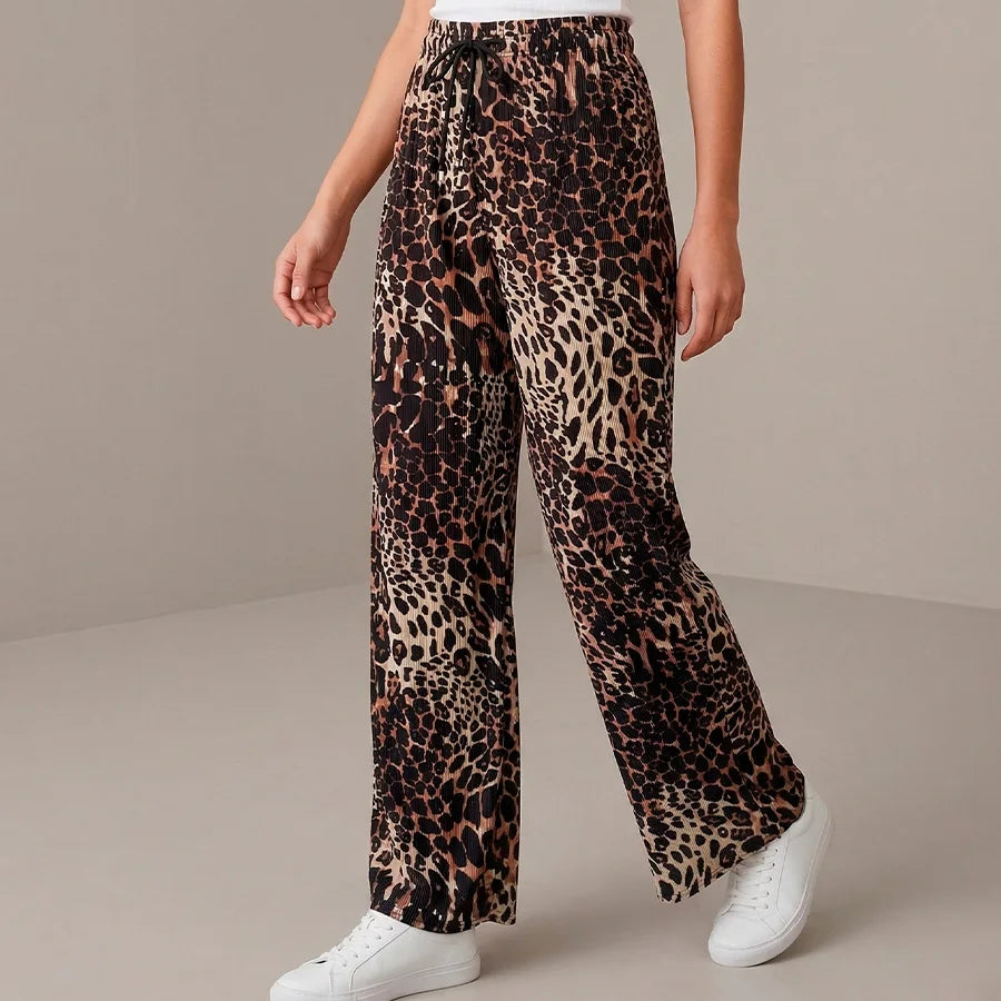 Pantalón Wide Leg Comfort con Ajuste de Agujetas