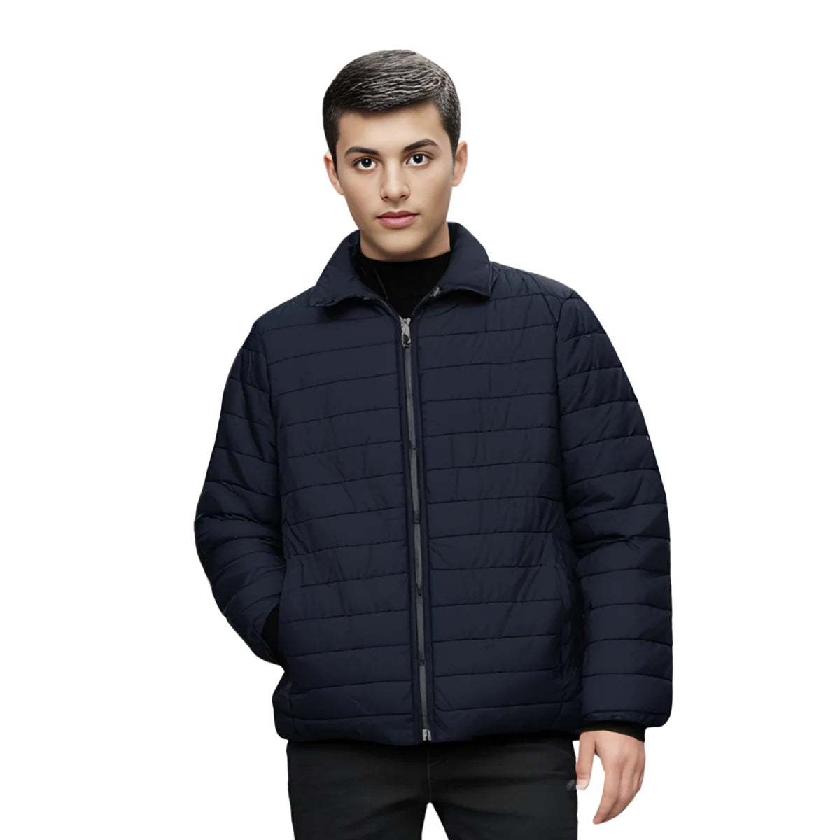 Chamarra Acolchada para Caballero, Temporada de lluvia o viento, Moda Casual y con Estilo para Caballero, Térmica y muy Cómoda