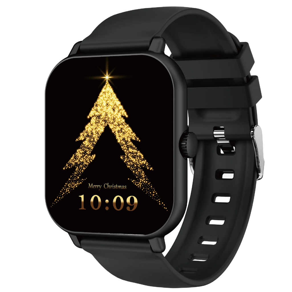 WOOX Reloj Inteligente para Hombres y Mujeres, Smartwatch Reloj Fitness con Pantalla Táctil Completa de 2.01" con Monitor de Ritmo/Sueño/Estrés, Smartwatch Silicon Correa Agua  para Android e iOS