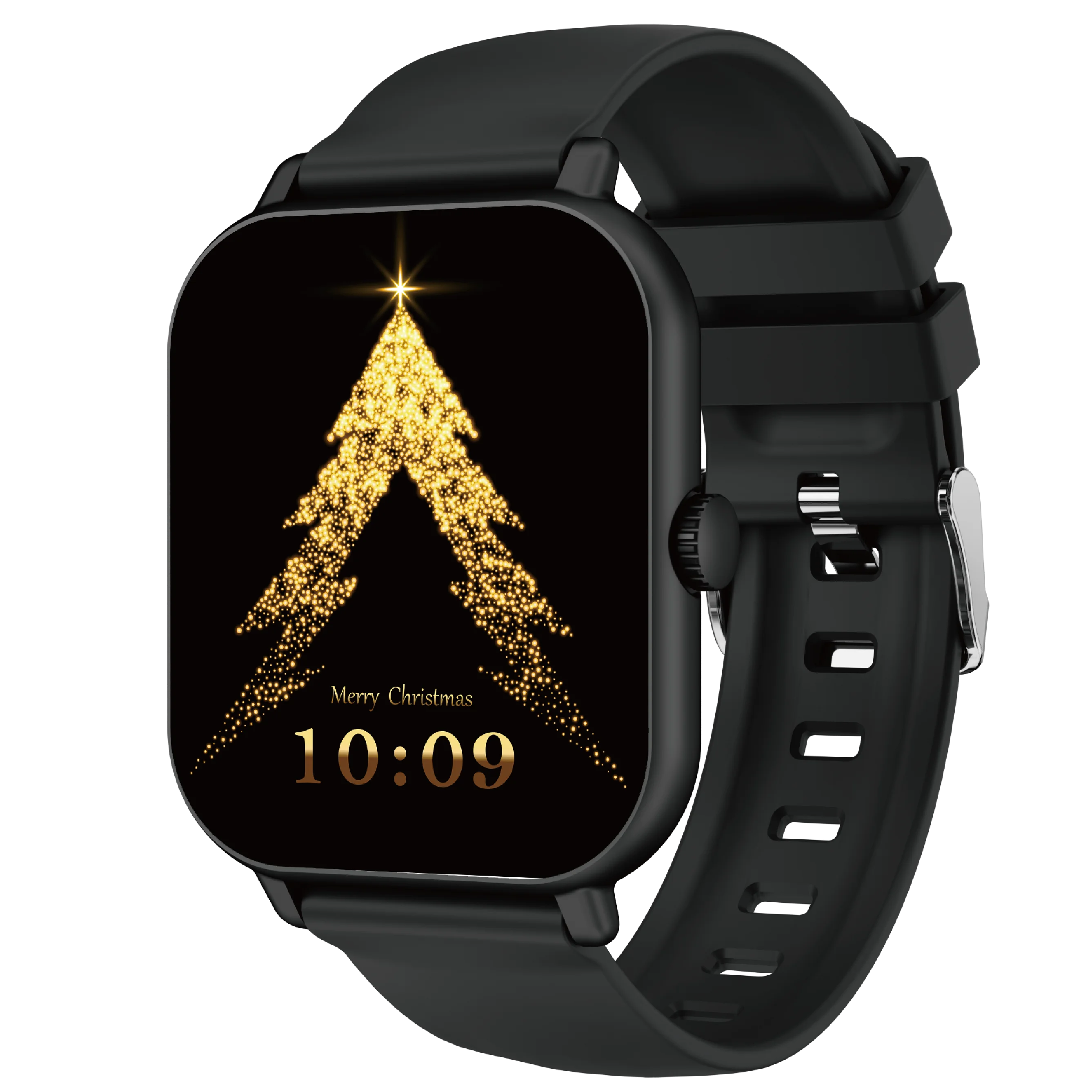 WOOX Reloj Inteligente para Hombres y Mujeres, Smartwatch Reloj Fitness con Pantalla Táctil Completa de 2.01" con Monitor de Ritmo/Sueño/Estrés, Smartwatch Silicon Correa Agua  para Android e iOS