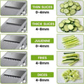 Cortador De Verduras Mandolina Vertical Multifuncional Segura