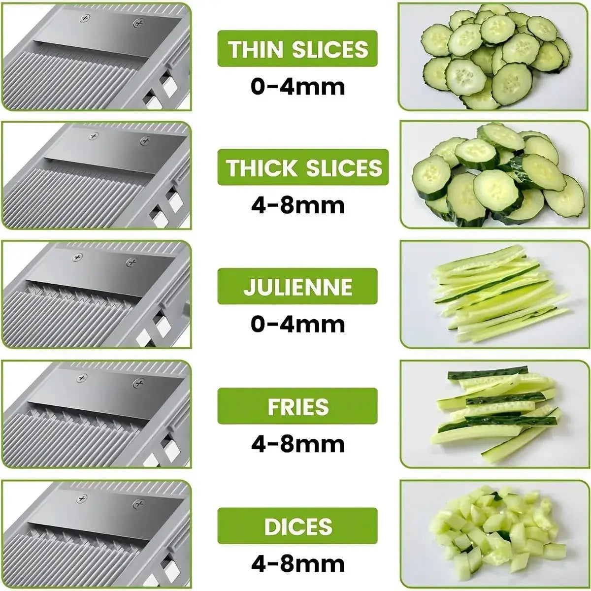 Cortador De Verduras Mandolina Vertical Multifuncional Segura