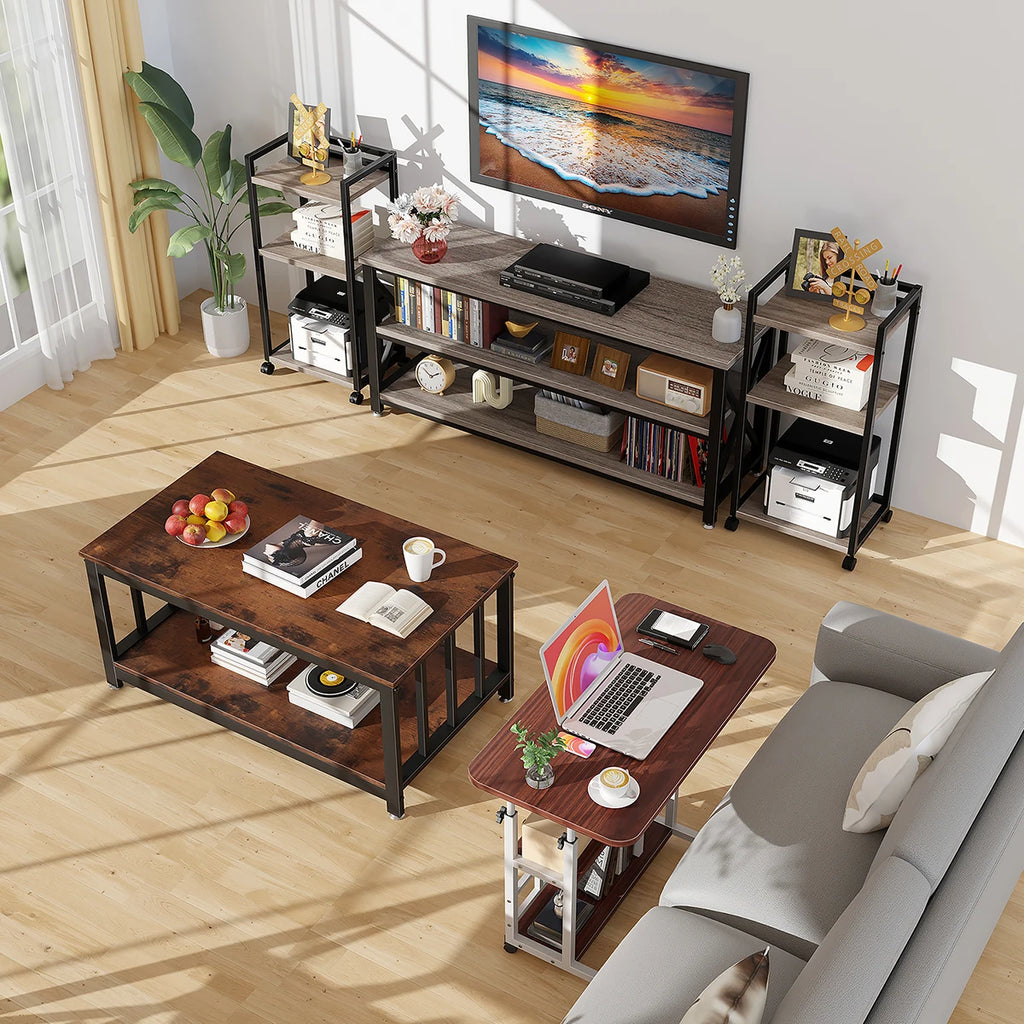 3 Piso Mesa Para Laptop Altura Ajustable Mesa Laterales 60cm