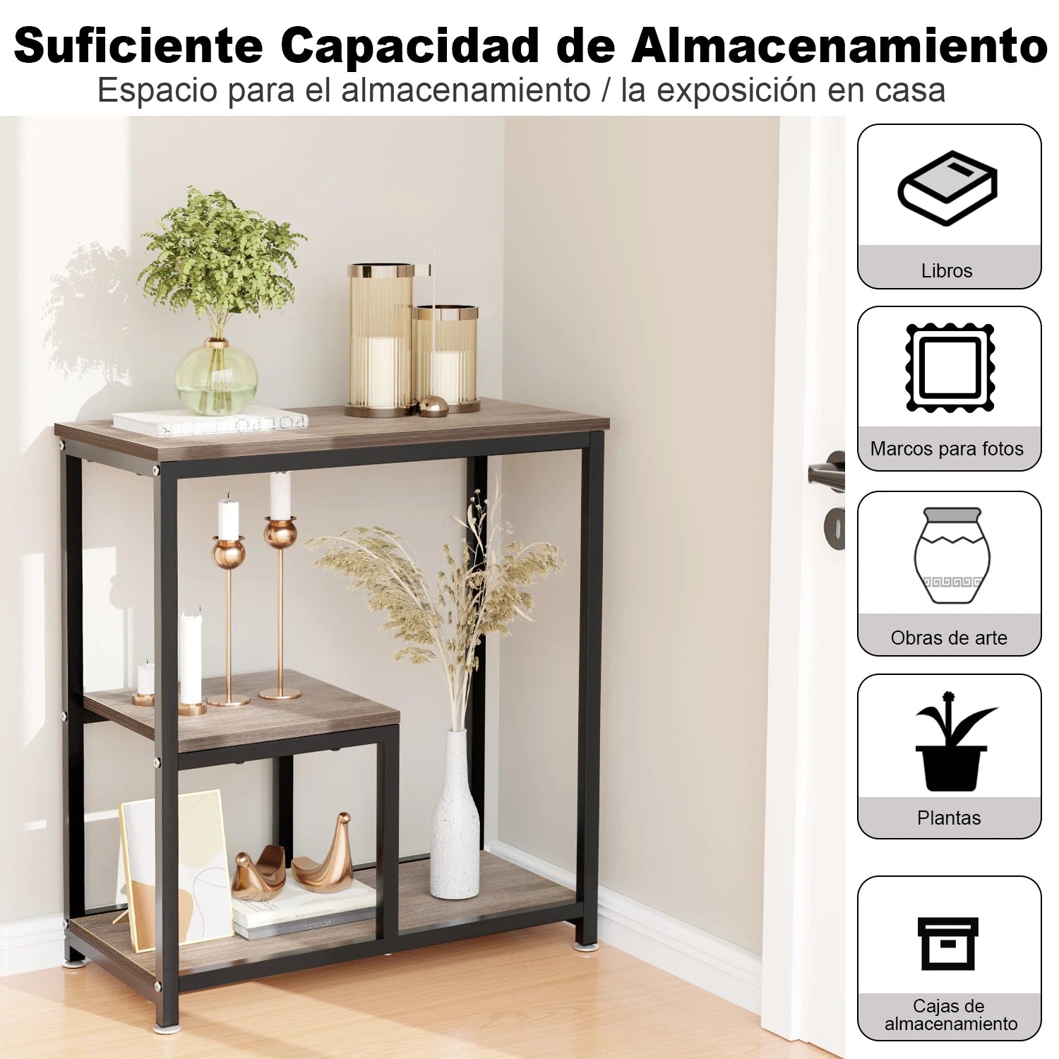 60*30cm Mesa Para Jardín, mesa Auxiliar, Mueble Para Impresora Mesa Auxiliar, Mueble Para Impresora Mesas Laterales Estante Mueble Organizador Con Ruedas Mesa Librero