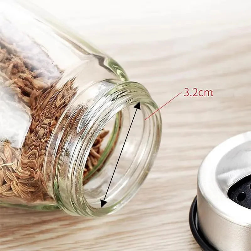 Estantería giratoria de vidrio para almacenamiento en cocina, a granel: estantería giratoria para condimentos que ahorra espacio