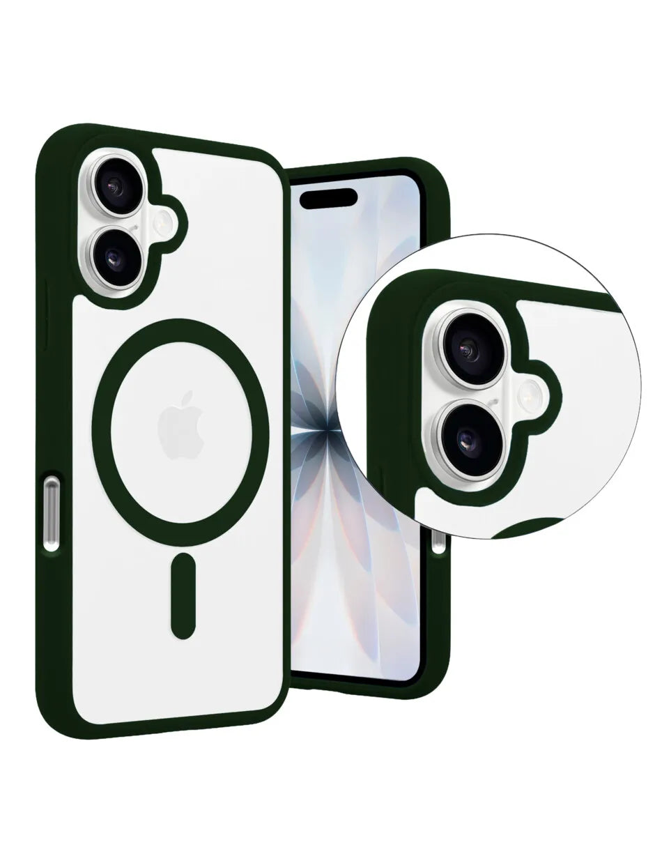 Mr. Gadgets Funda Transparente Clear Case Para iPhone 17  Compatible Con Magsafe Silicona Acrilico Carcasa Tpu