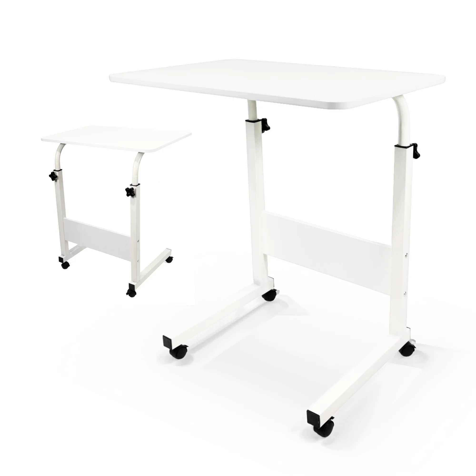 Escritorio Móvil Ajustable con Ruedas, Mesa Auxiliar Multifuncional para Hogar y Oficina, Altura Regulable, Diseño Compacto y Portátil para Trabajar, Estudiar o Usar la Laptop en Cualquier Espacio