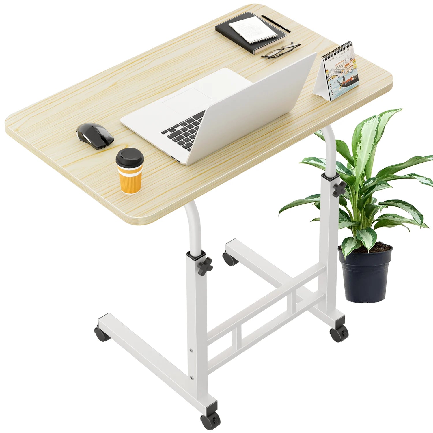 Mesas Laterales Con Ruedas Soportes Para Laptops Con Ruedas Y De Altura Ajustable,60x40x90cm Mesas De Reunión,mesas Laterales,ajustable Escritorio Mesas Para Jardin Altura Ajustable Mesa Laterales Escritorio