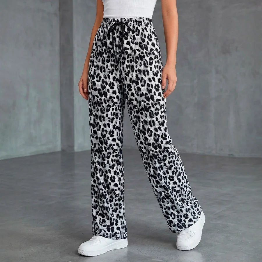 Pantalón Wide Leg con Ajuste de Cordón – Estilo y Comodidad Total