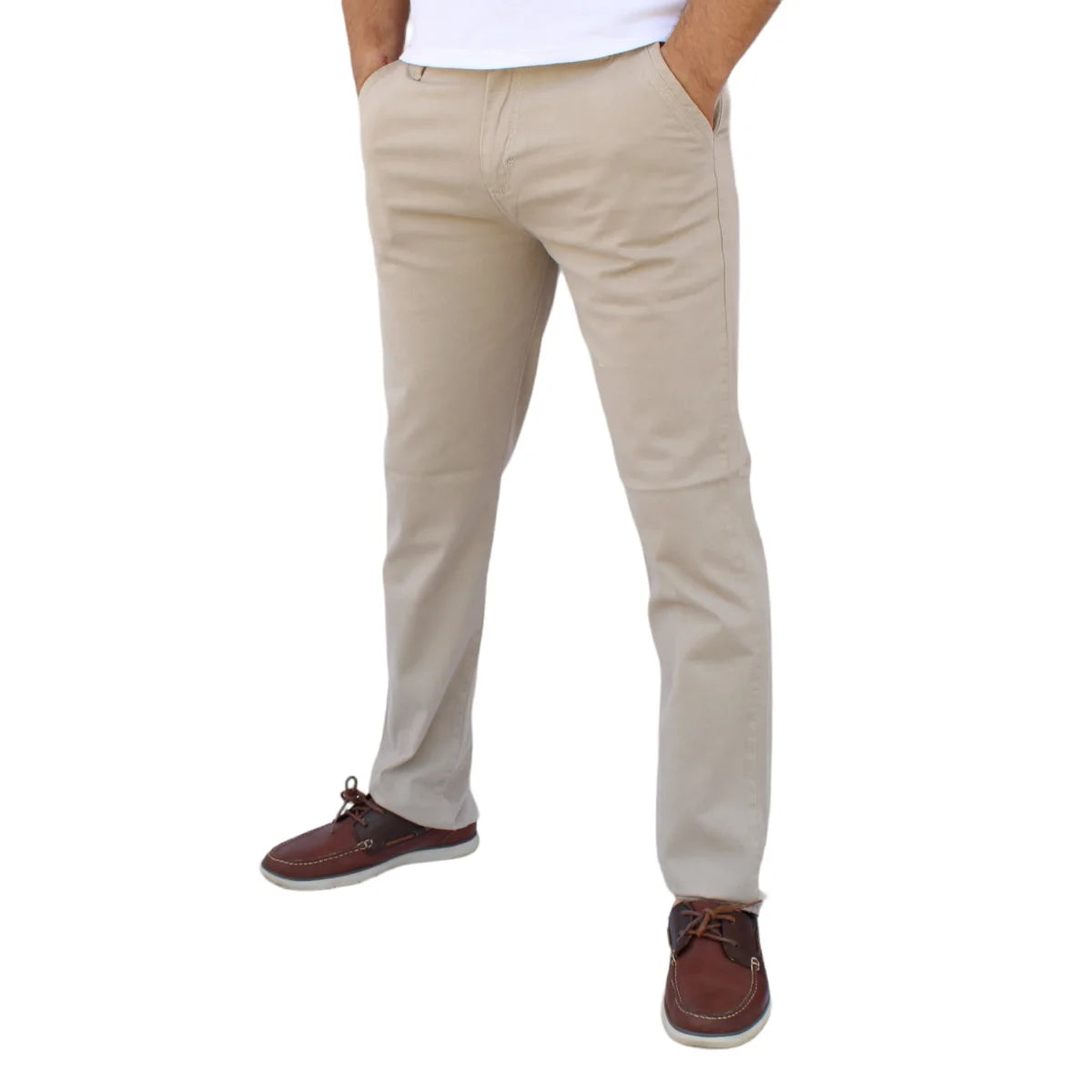 Pantalón Recto de Gabardina Stretch John Silver Jeans
