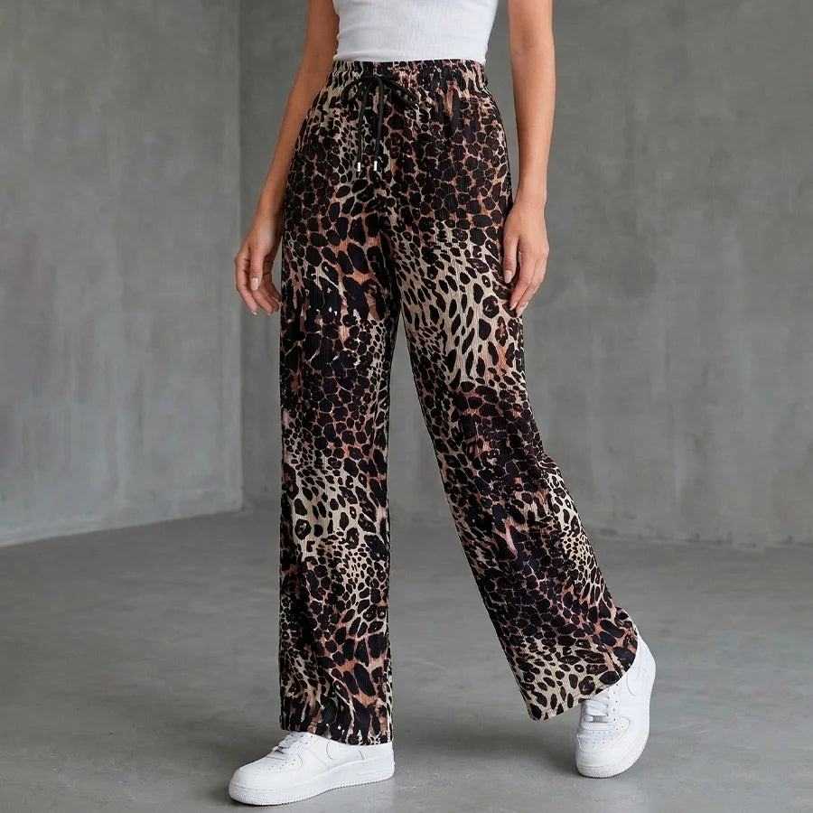 Pantalón Wide Leg con Ajuste de Cordón – Estilo y Comodidad Total