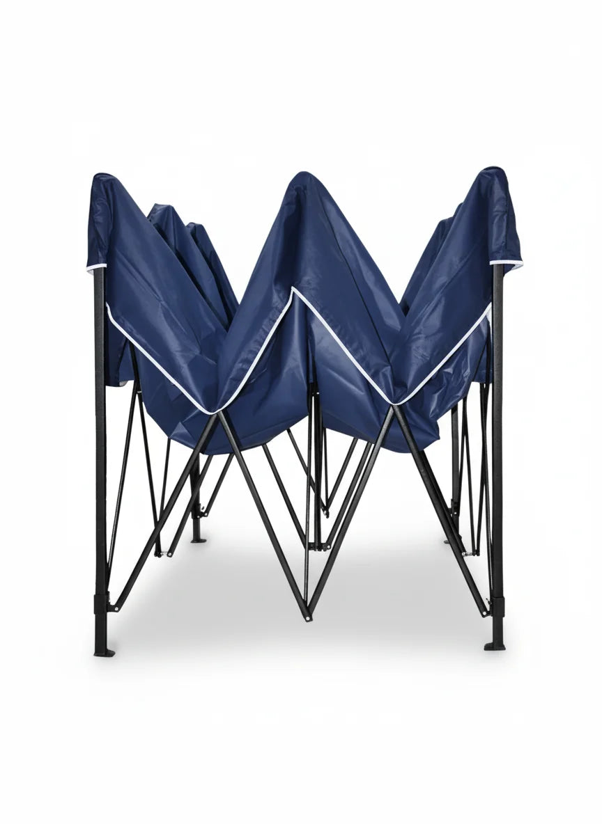 Toldo Plegable Azul 3x3 Metros Loomber Padua Especial Para Eventos, Negocios, Reuniones, Fiestas