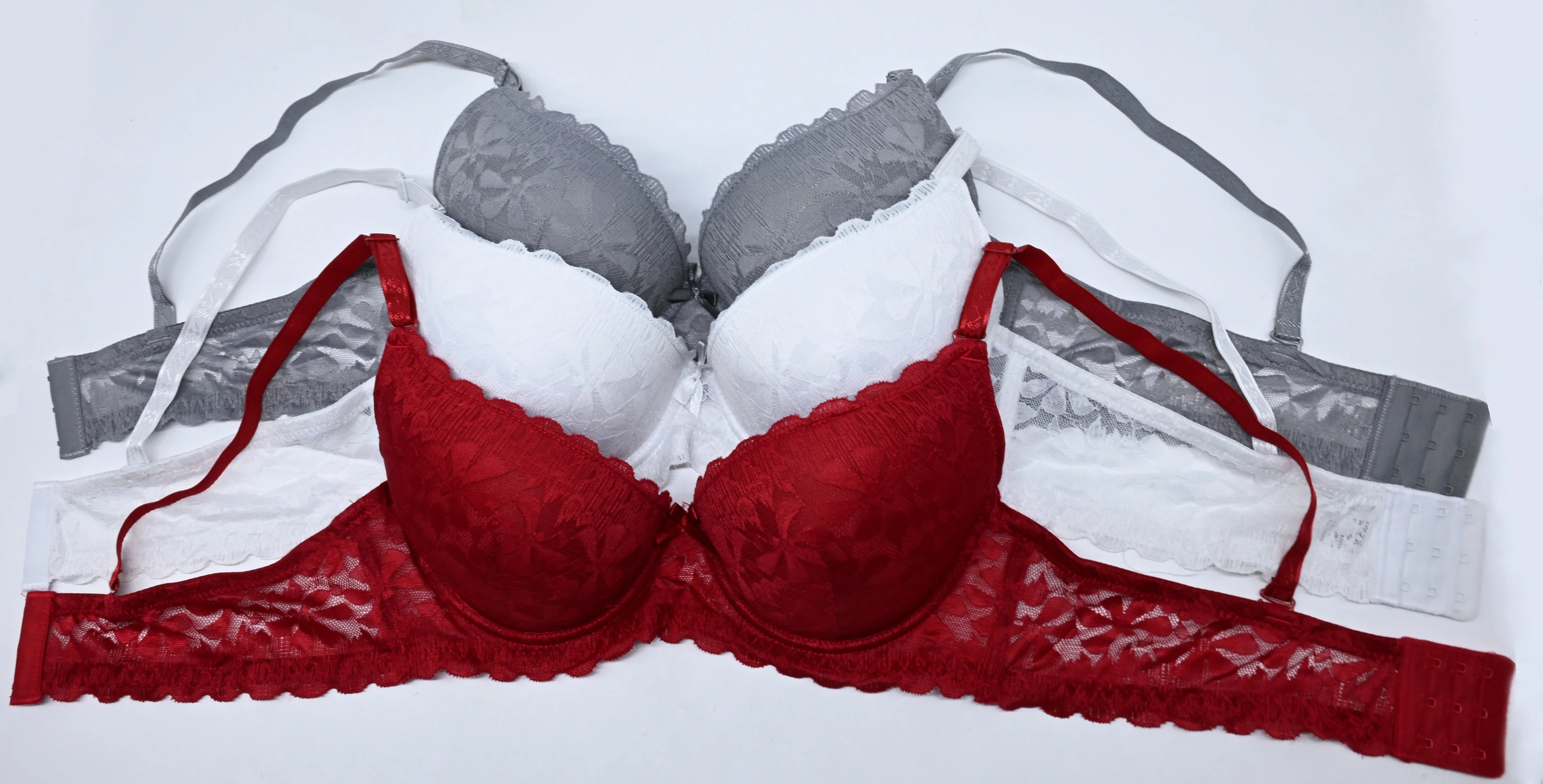 BR6022B Sujetador estampado (3 piezas) Copa B push up