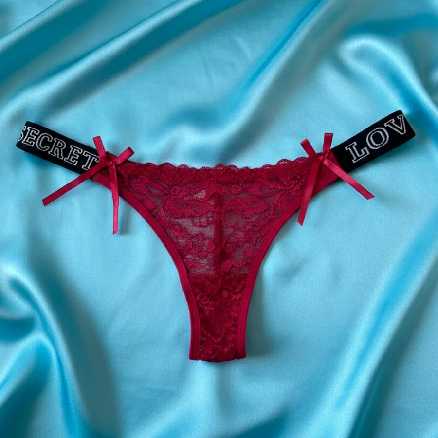 Panty de Encaje Floral con Elástico "Secret" Para Dama – Diseño Sexy y Cómodo