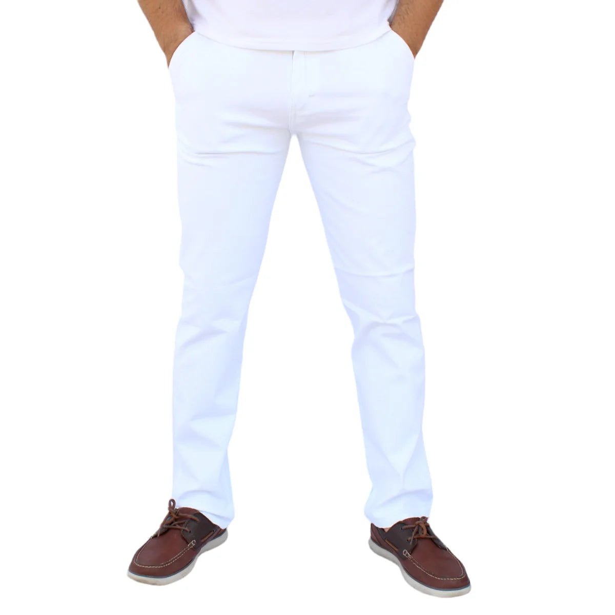 Pantalón Recto de Gabardina Stretch John Silver Jeans