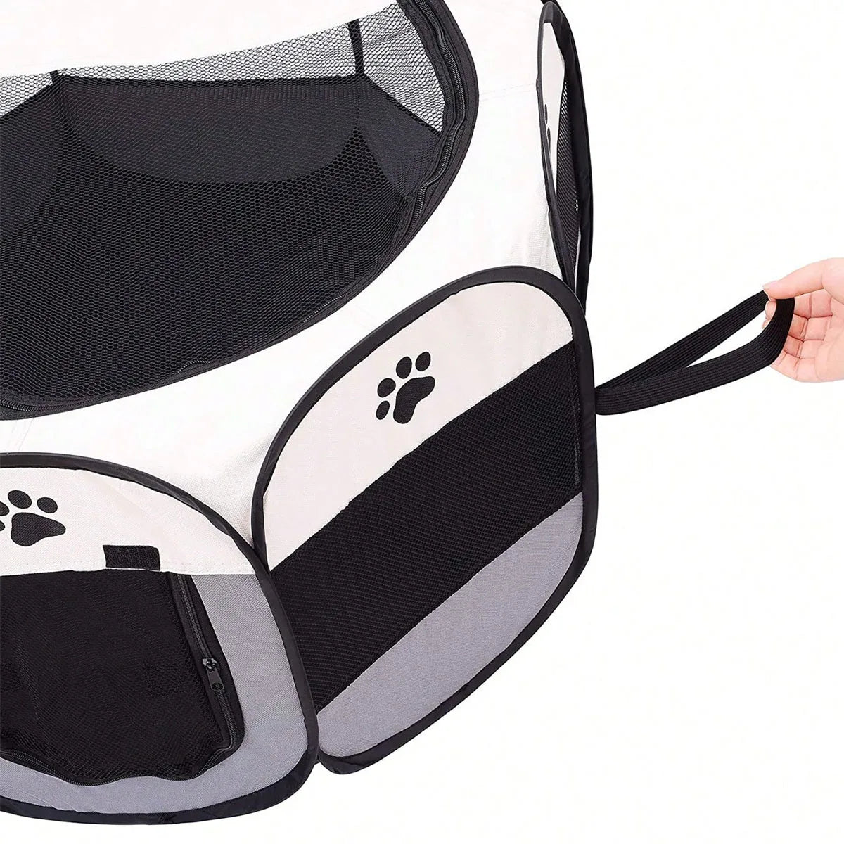 Plegable Duradero Y Portátil Lona De Oxford Valla De La Sala De Partos Para Mascotas Nido De Gato De Jaula De Perro Octogonal