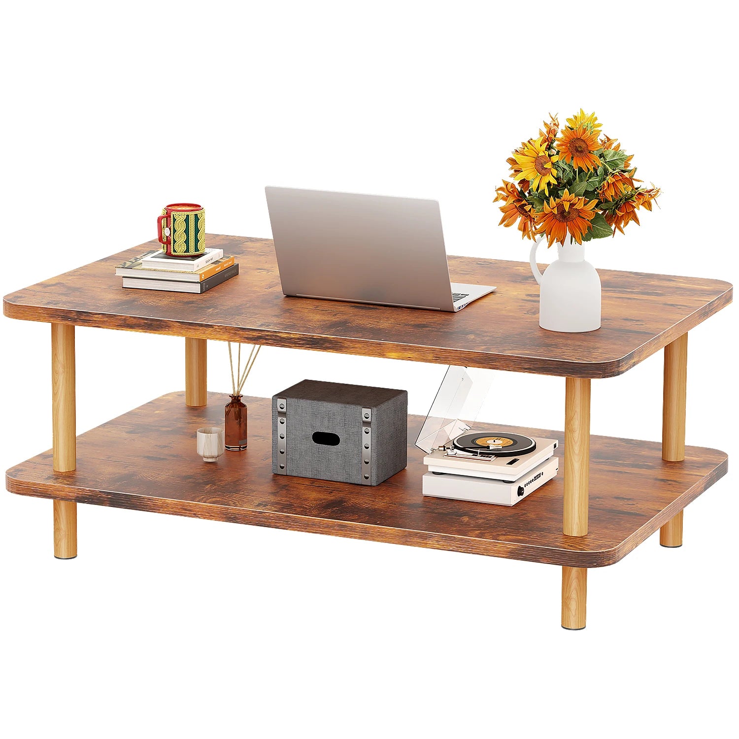 Mesa De Centro Moderna De Madera Mesas Laterales Para Sala Mesa De Centro Mesa Para Sala De Minimalista Y Moderna