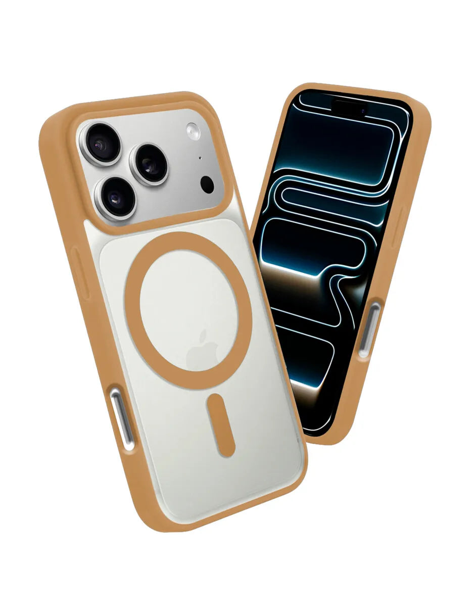Funda Transparente Color Compatible iPhone Magsafe Pro TPU Protección Clear Magnética Silicon