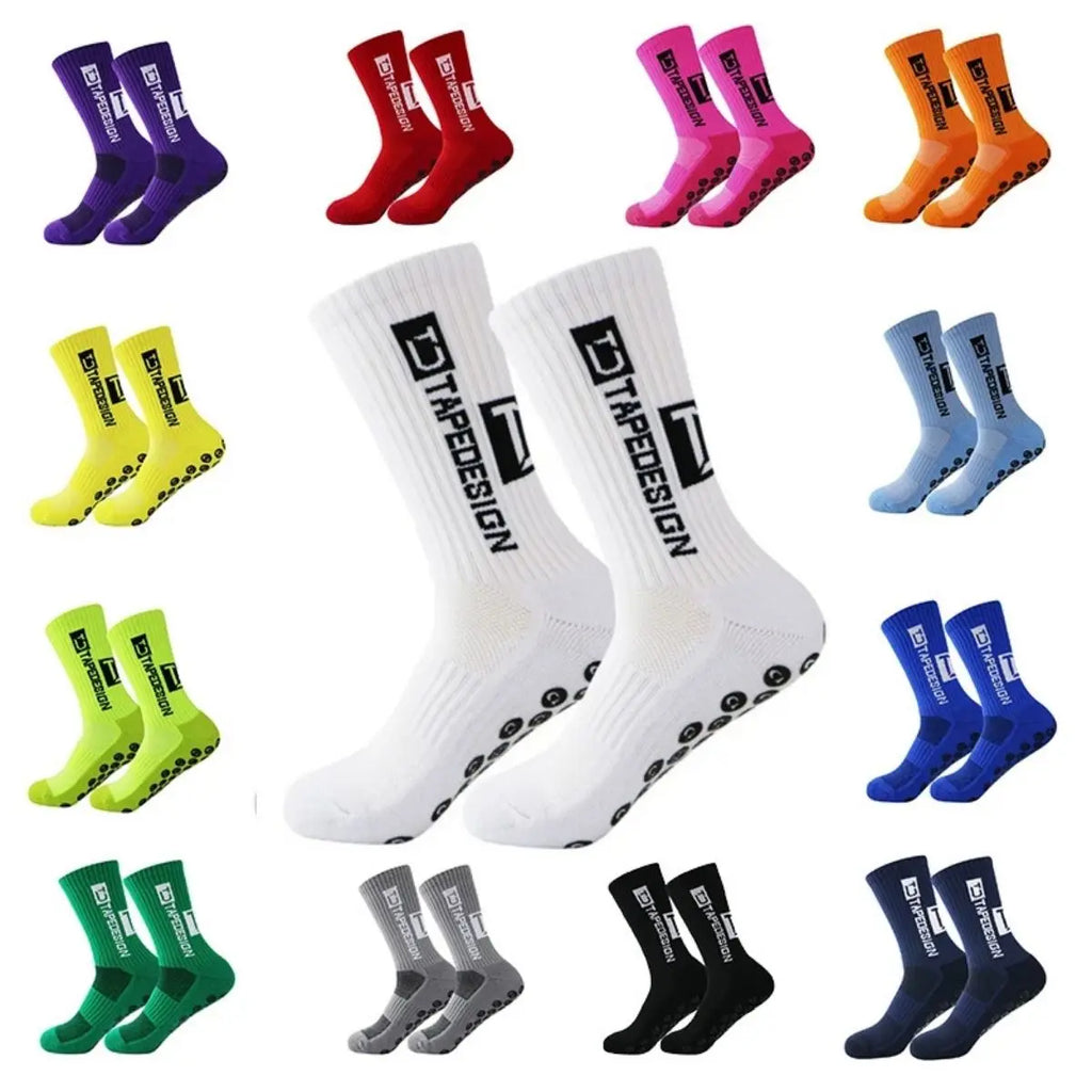 Calcetines De Fútbol De Competición Profesional Calcetines De Silicona Con Ventosa Antideslizantes