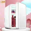 Mini Refrigerador Portátil para Cuidado de la Piel con Espejo y Luz LED Regulable, Nevera Compacta para Cosméticos, Bebidas y Leche Materna, Ideal para Hogar, Oficina, Viajes y Camping.