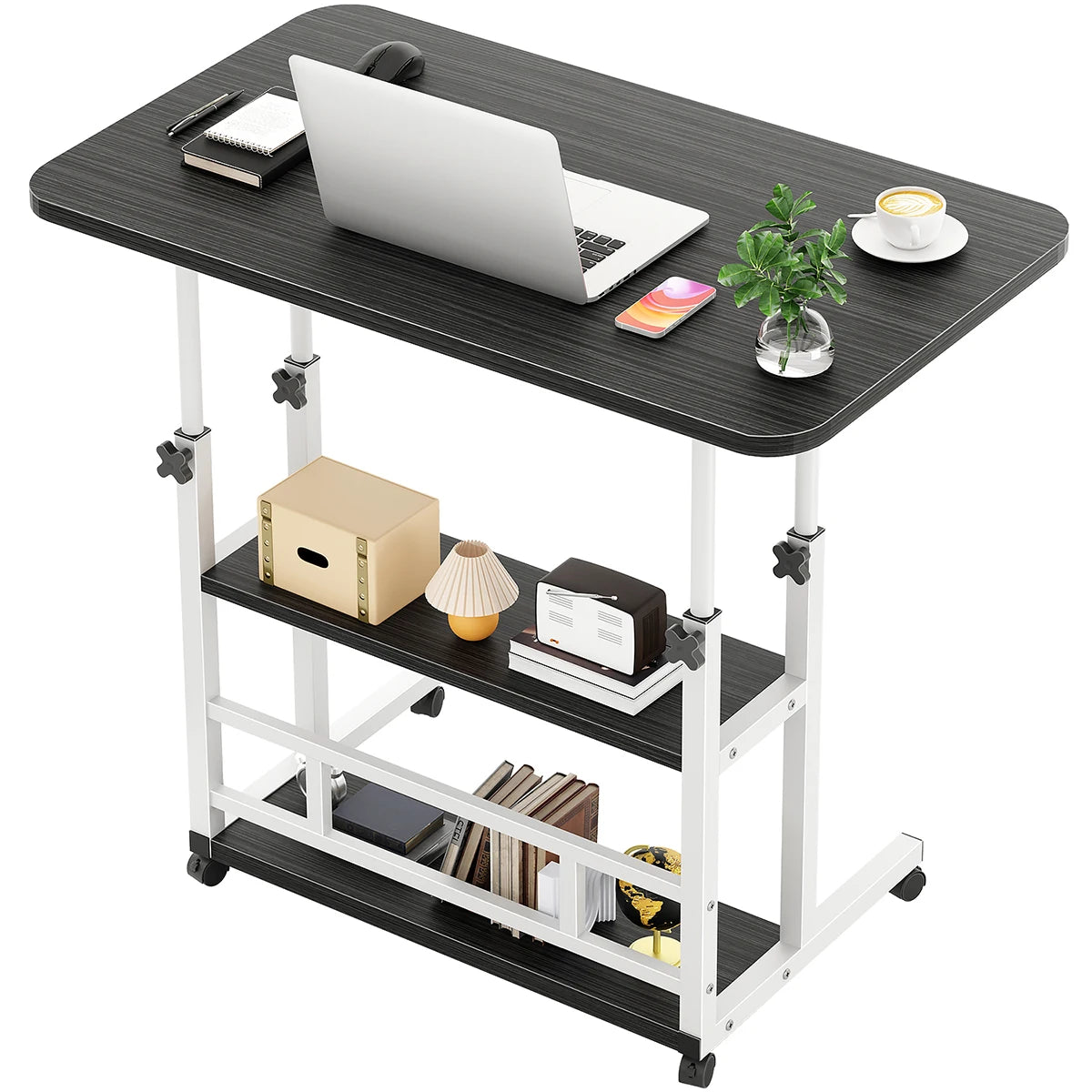 3 Piso Mesa Para Laptop Altura Ajustable Mesa Laterales 60cm