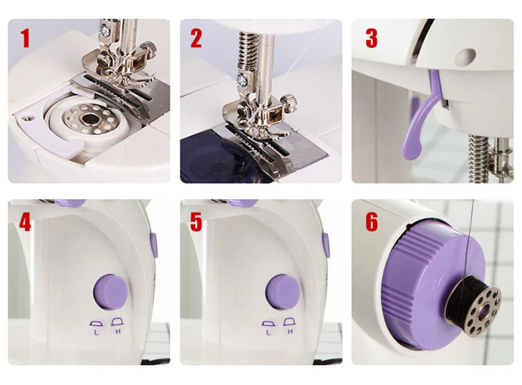 Tijera de coser portátil miniatura para uso doméstico, ideal para el cuidado de prendas y manualidades caseras.