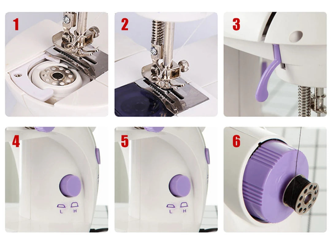 Tijera de coser portátil miniatura para uso doméstico, ideal para el cuidado de prendas y manualidades caseras.