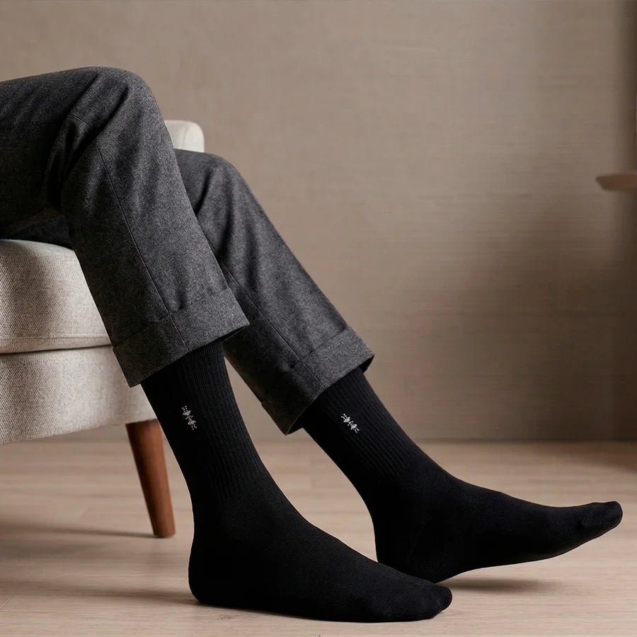 Set de 5 Pares de Calcetines Ejecutivos - Confort y Estilo Clásico