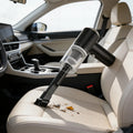 Aspiradora inalámbrica portátil para automóviles, ligera y fácil de transportar, con boquilla angular ideal para limpiar hogares y vehículos, compatible con carga USB y equipada con batería de polímero de litio.