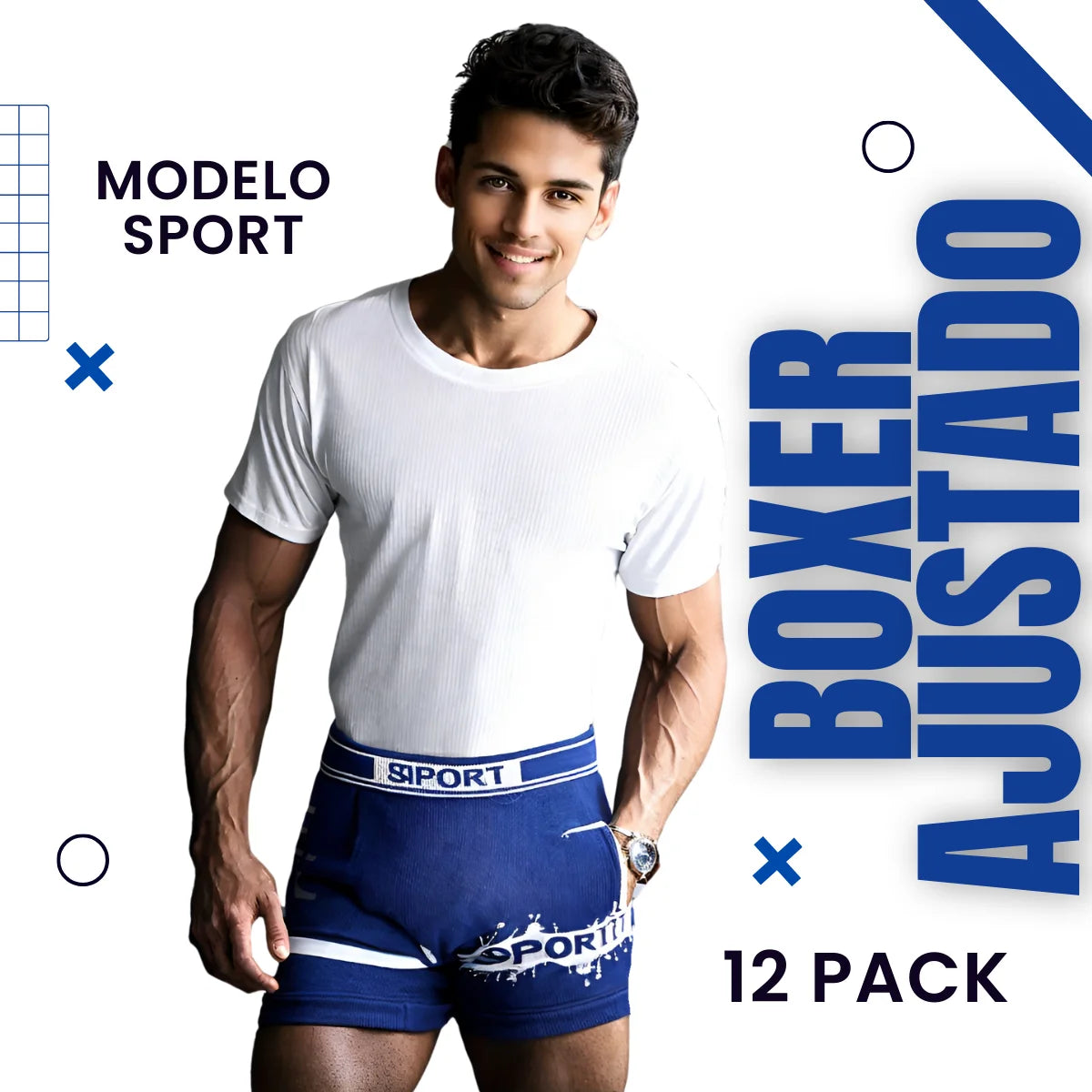 12 Piezas Boxer Caballero Mayoreo Tela Suave Cómodos y Ajustables Económicos Ligeros se envia modelo disponibe