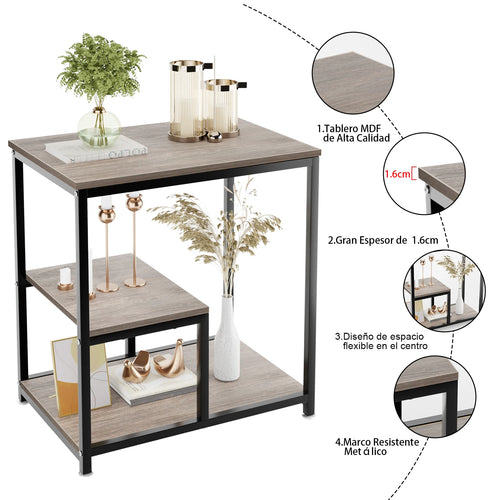 60*30cm Mesa Para Jardín, mesa Auxiliar, Mueble Para Impresora Mesa Auxiliar, Mueble Para Impresora Mesas Laterales Estante Mueble Organizador Con Ruedas Mesa Librero
