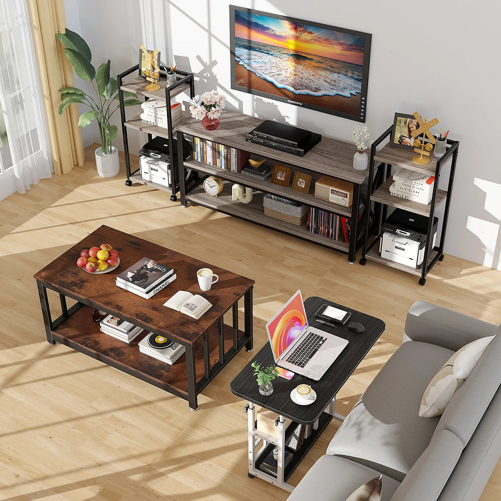 3 Piso Mesa Para Laptop Altura Ajustable Mesa Laterales 60cm