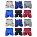 12 Piezas Boxer Caballero Mayoreo Tela Suave Cómodos y Ajustables Económicos Ligeros se envia modelo disponible
