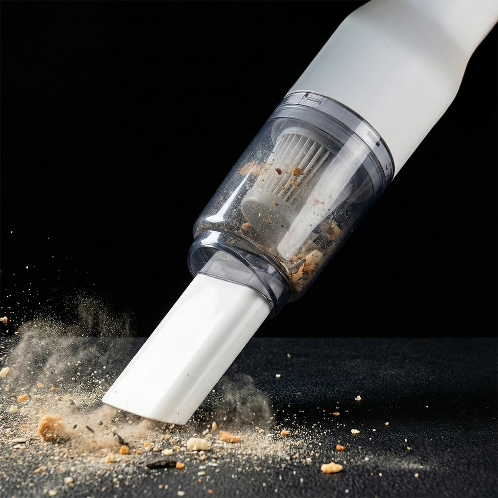Aspiradora de Mano Inalámbrica Potente 6000Pa, Mini Aspiradora Portátil Recargable USB para Coche y Hogar, Aspirador Automático Ligero de Alta Potencia para Polvo y Escombros.